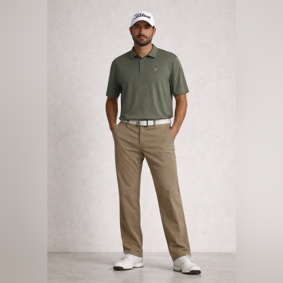 Callaway Other - Callaway Opti-Dri Golf Polo Shirt Green Heather Mens Large Performance